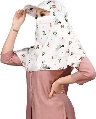 Sun Protection Women Cap With Face Mask