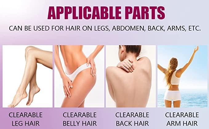 FLETIX Crystal Hair Eraser Stone, Painless Magic Crystal Hair Remover for Women Men, Hair Removal Eraser Exfoliator Tool for Arms Legs Back Bikini Body Any Part