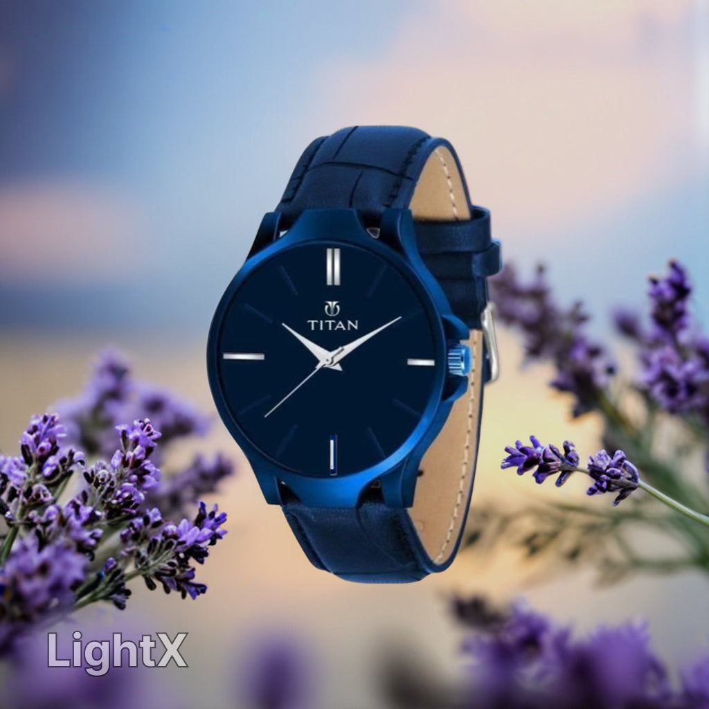 Men's Analog Leather Watch Perfect For Officials