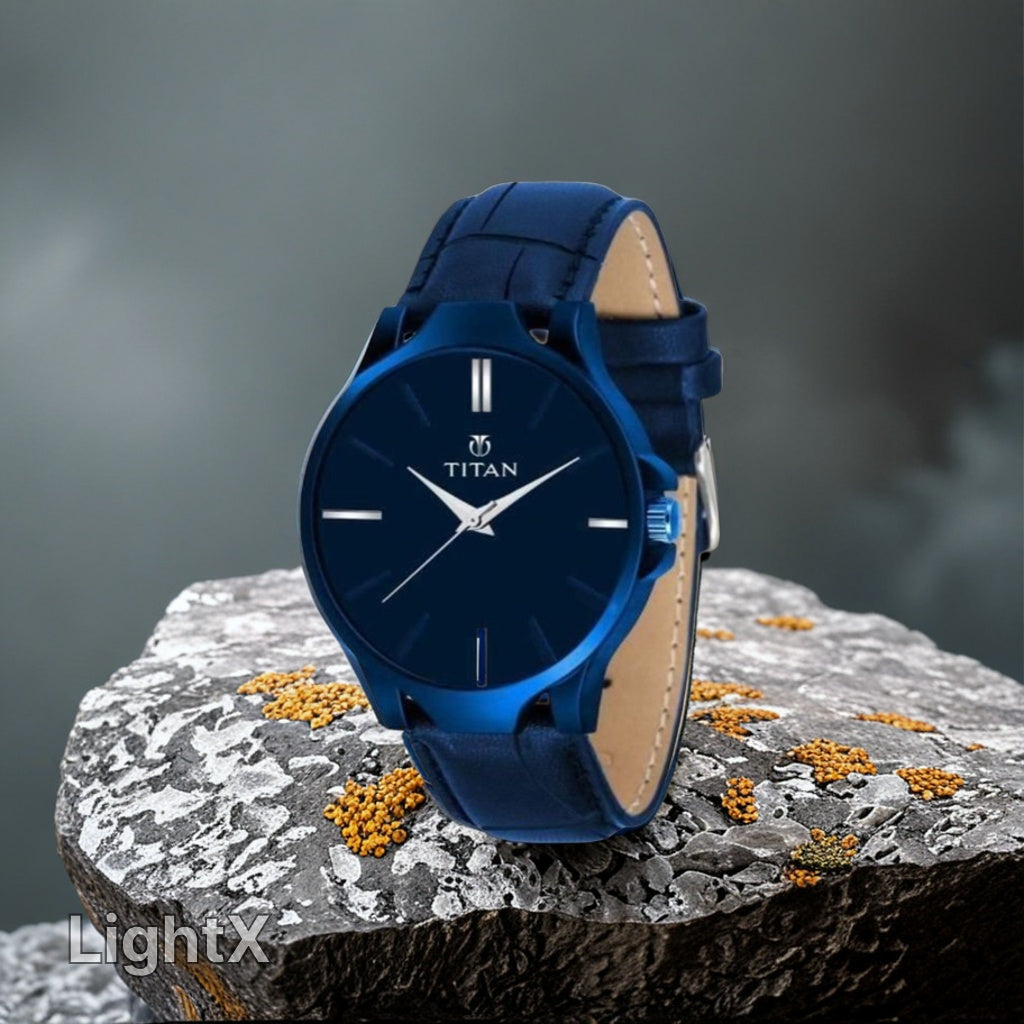 Men's Analog Leather Watch Perfect For Officials