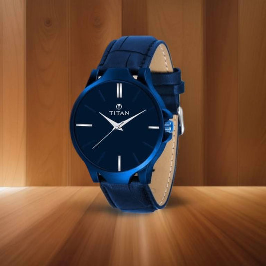 Men's Analog Leather Watch Perfect For Officials