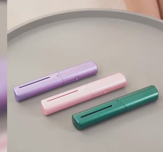 Portable Mini Hair Straightener Cordless Rechargeable Adjustable Hair Straightener Hot Comb